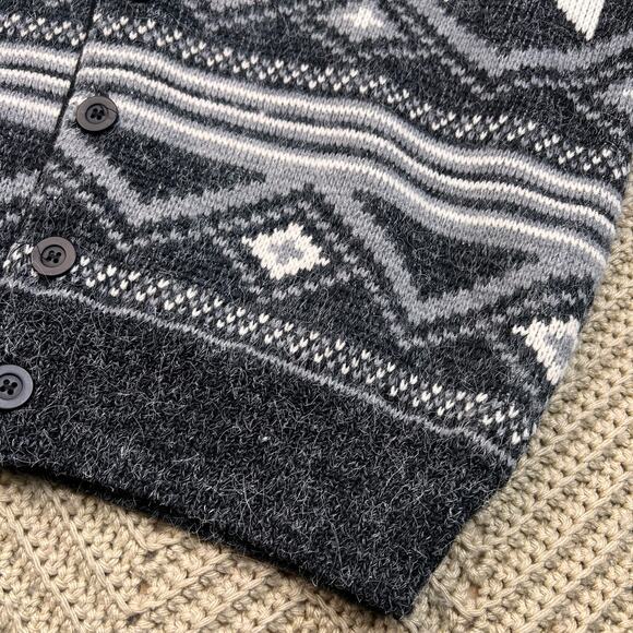 Vintage 90s Grandpa Cardigan Sweater J.J. Cochran - Size Large - Picture 5 of 6